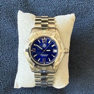Tag Heuer Blue Dial Silver Bracelet Watch